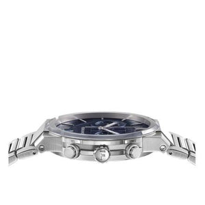 Buy Shop Salvatore Ferragamo Sapphire Chrono Blue Dial Silver Steel Strap Watch for Men - SFME01123 USA Online