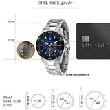 Buy Shop Maserati Competizione Chronograph Blue Dial Silver Steel Strap Watch For Men - R8873600009 USA Online