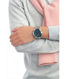 Buy Shop Guess Surge Chronograph Black Dial Silver Steel Strap Watch for Men - W1258G1 USA Online