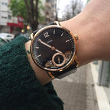 Buy Shop Fossil The Commuter Twist Black Dial Brown Leather Strap Watch for Men - ME1165 USA Online