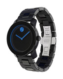 Buy Shop Movado Bold TR90 Black Dial Black Steel Strap Watch for Men - 3600099 USA Online