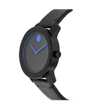Buy Shop Movado Bold TR90 Black Dial Black Leather Strap Watch For Men - 3600307 USA Online