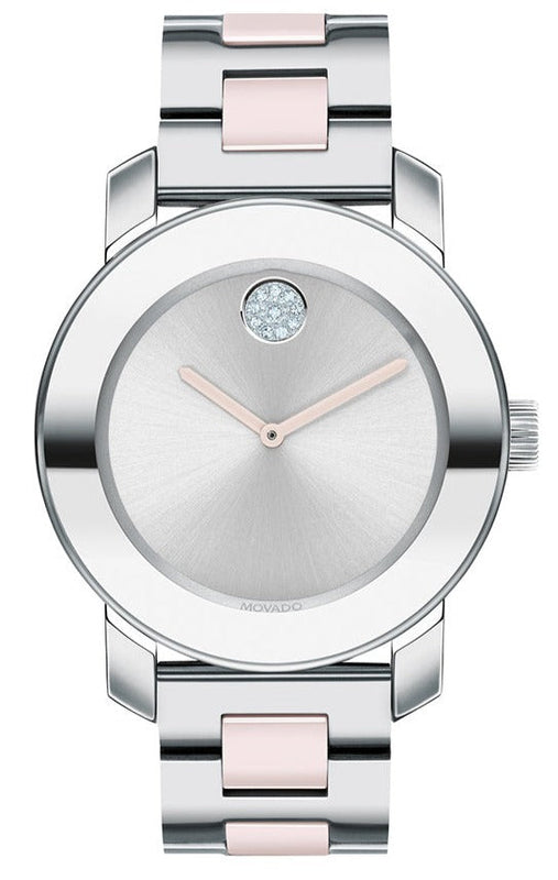 Buy Shop Movado Bold Silver Dial Two Tone Steel Strap Watch for Women - 3600702 USA Online