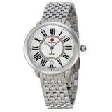 Buy Shop Michele Serein Silver Dial Silver Steel Strap Watch for Women - MWW21B000009 USA Online