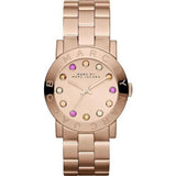 Buy Shop Marc Jacobs Amy Dexter Rose Gold Dial Rose Gold Steel Strap Watch for Women - MBM3216 USA Online
