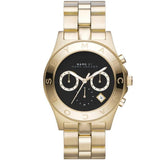 Buy Shop Marc Jacobs Blade Chronograph Black Dial Gold Steel Strap Watch for Women - MBM3309 USA Online