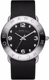 Buy Shop Marc Jacobs Amy Black Dial Black Leather Strap Watch for Women - MBM1140 USA Online
