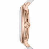 Buy Shop Marc Jacobs Baker White Dial White Leather Strap Watch for Women - MBM1283 USA Online