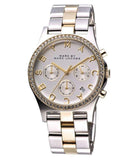 Buy Shop Marc Jacobs Henry Chronograph Silver Dial Two Tone Steel Strap Watch for Women - MBM3197 USA Online