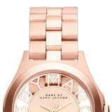 Buy Shop Marc Jacobs Henry Rose Gold Dial Rose Gold Steel Strap Watch for Women - MBM3293 USA Online