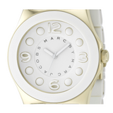Buy Shop Marc Jacobs Pelly White Dial White SIlicone Strap Watch for Women - MBM2525 USA Online