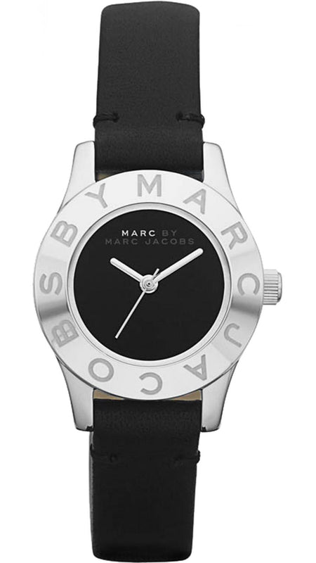 Buy Shop Marc Jacobs Blade Black Dial Black Leather Strap Watch for Women - MBM1211 USA Online