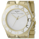 Buy Shop Marc Jacobs Blade White Dial Gold Steel Strap Watch for Women - MBM3050 USA Online