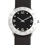Buy Shop Marc Jacobs Amy Black Dial Black Leather Strap Watch for Women - MBM1140 USA Online