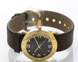 Buy Shop Marc Jacobs Amy Grey Dial Grey Leather Strap Watch for Women - MBM1153 USA Online