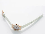 Marc Jacobs Blade White Dial White Leather Strap Watch for Women - MBM1179