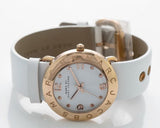 Buy Shop Marc Jacobs Amy White Dial White Leather Strap Watch for Women - MBM1180 USA Online