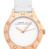 Buy Shop Marc Jacobs Blade White Dial White Leather Strap Watch for Women - MBM1201 USA Online