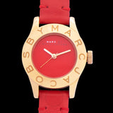 Buy Shop Marc Jacobs Blade Red Dial Red Leather Strap Watch for Women - MBM1210 USA Online