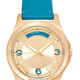 Buy Shop Marc Jacobs Baby Dave Gold Dial Blue Leather Strap Watch for Women - MBM1263 USA Online