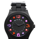 Buy Shop Marc Jacobs Pelly Black Dial Black Silicone Strap Watch for Women - MBM2543 USA Online