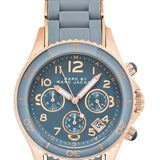 Buy Shop Marc Jacobs Rock Chronograph Grey Dial Grey Silicone Strap Watch for Women - MBM2550 USA Online