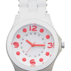 Buy Shop Marc Jacobs Pelly White Dial White Silicone Strap Watch for Women - MBM2588 USA Online
