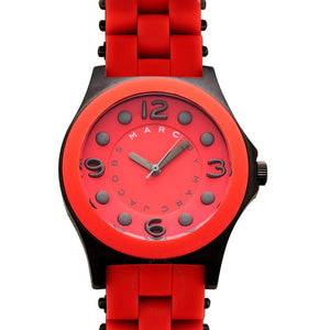 Buy Shop Marc Jacobs Pelly Red Dial Red Silicone Strap Watch for Women - MBM2590 USA Online