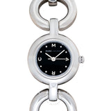 Buy Shop Marc Jacobs Amy Black Dial Silver Steel Strap Watch for Women - MBM3004 USA Online