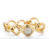 Buy Shop Marc Jacobs Rock White Dial Gold Steel Strap Watch for Women - MBM3005 USA Online