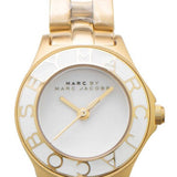 Buy Shop Marc Jacobs Amy White Dial Gold Steel Strap Watch for Women - MBM3051 USA Online