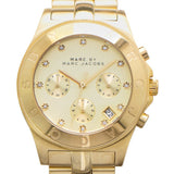 Marc Jacobs Blade Gold Dial Gold Steel Strap Watch for Women - MBM3101