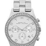 Buy Shop Marc Jacobs Henry Chronograph Silver Dial Silver Steel Strap Watch for Women - MBM3104 USA Online