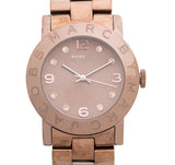 Buy Shop Marc Jacobs Amy Brown Dial Brown Steel Strap Watch for Women - MBM3119 USA Online
