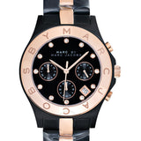 Buy Shop Marc Jacobs Blade Chronograph Grey Dial Two Tone Steel Strap Watch for Women - MBM3180 USA Online