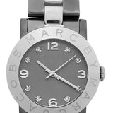 Buy Shop Marc Jacobs Amy Grey Dial Grey Steel Strap Watch for Women - MBM3196 USA Online