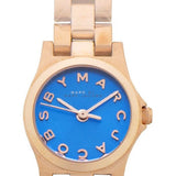 Buy Shop Marc Jacobs Henry Blue Dial Rose Gold Steel Strap Watch for Women - MBM3213 USA Online