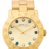 Buy Shop Marc Jacobs Amy Dexter Gold Dial Gold Steel Strap Watch for Women - MBM3215 USA Online