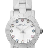 Buy Shop Marc Jacobs Amy White Dial Silver Steel Strap Watch for Women - MBM3217 USA Online