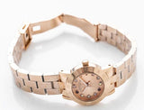 Buy Shop Marc Jacobs Amy Rose Gold Dial Rose Gold Steel Strap Watch for Women - MBM3219 USA Online