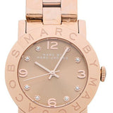 Buy Shop Marc Jacobs Amy Glitz Brown Dial Rose Gold Steel Strap Watch for Women - MBM3221 USA Online