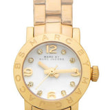Buy Shop Marc Jacobs Amy Dinky White Dial Gold Steel Strap Watch for Women - MBM3226 USA Online