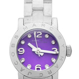 Buy Shop Marc Jacobs Amy Purple Dial Silver Steel Strap Watch for Women - MBM3228 USA Online