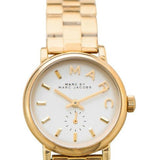 Buy Shop Marc Jacobs Baker White Dial Gold Steel Strap Watch for Women - MBM3247 USA Online