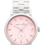 Buy Shop Marc Jacobs Baker Pink Dial Silver Steel Strap Watch for Women - MBM3280 USA Online