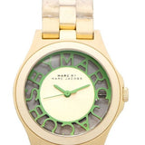 Buy Shop Marc Jacobs Henry Gold Dial Gold Steel Strap Watch for Women - MBM3295 USA Online