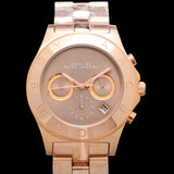 Buy Shop Marc Jacobs Blade Chronograph Brown Dial Rose Gold Steel Strap Watch for Women - MBM3308 USA Online