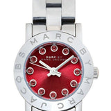 Buy Shop Marc Jacobs Amy Red Dial Silver Steel Strap Watch for Women - MBM3335 USA Online