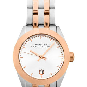 Buy Shop Marc Jacobs Peeker Silver Dial Two Tone Steel Strap Watch for Women - MBM3375 USA Online