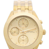 Buy Shop Marc Jacobs Peeker Chronograph Gold Dial Gold Steel Strap Watch for Women - MBM3393 USA Online